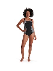 Speedo Crystal Lux Black Swimsuit - Image 1 of 6