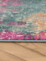 Multi Bright Abstract Rug - Image 2 of 5