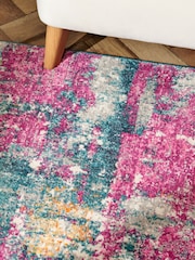 Multi Bright Abstract Rug - Image 3 of 5