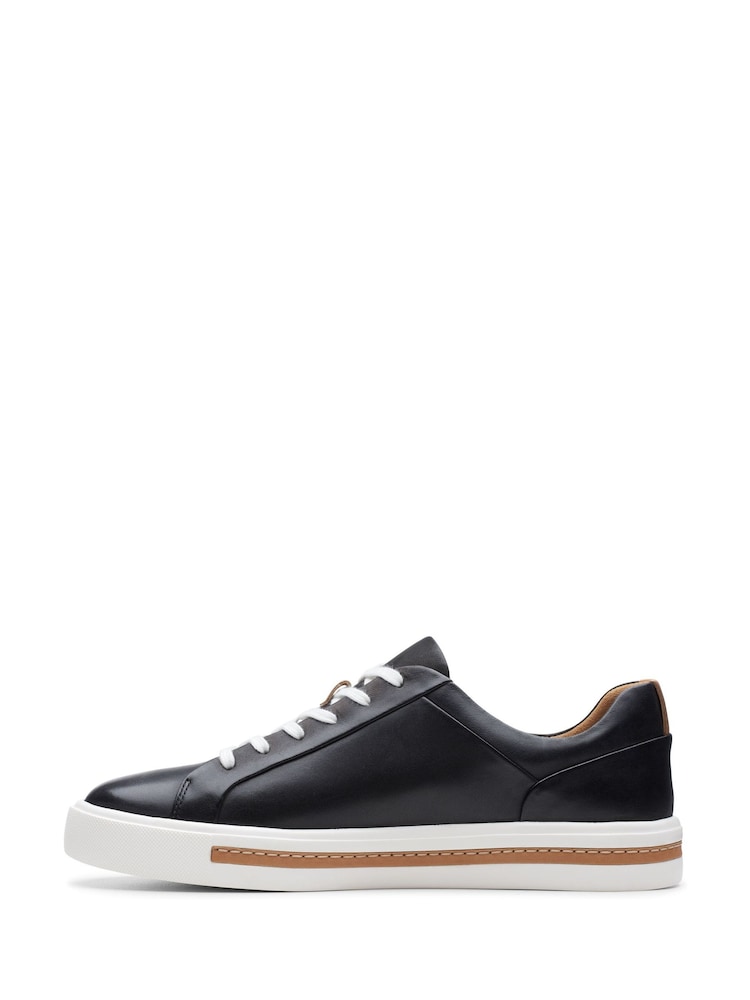 Clarks Black/white Standard Fit (F) Leather Un Maui Lace Shoes - Image 2 of 7