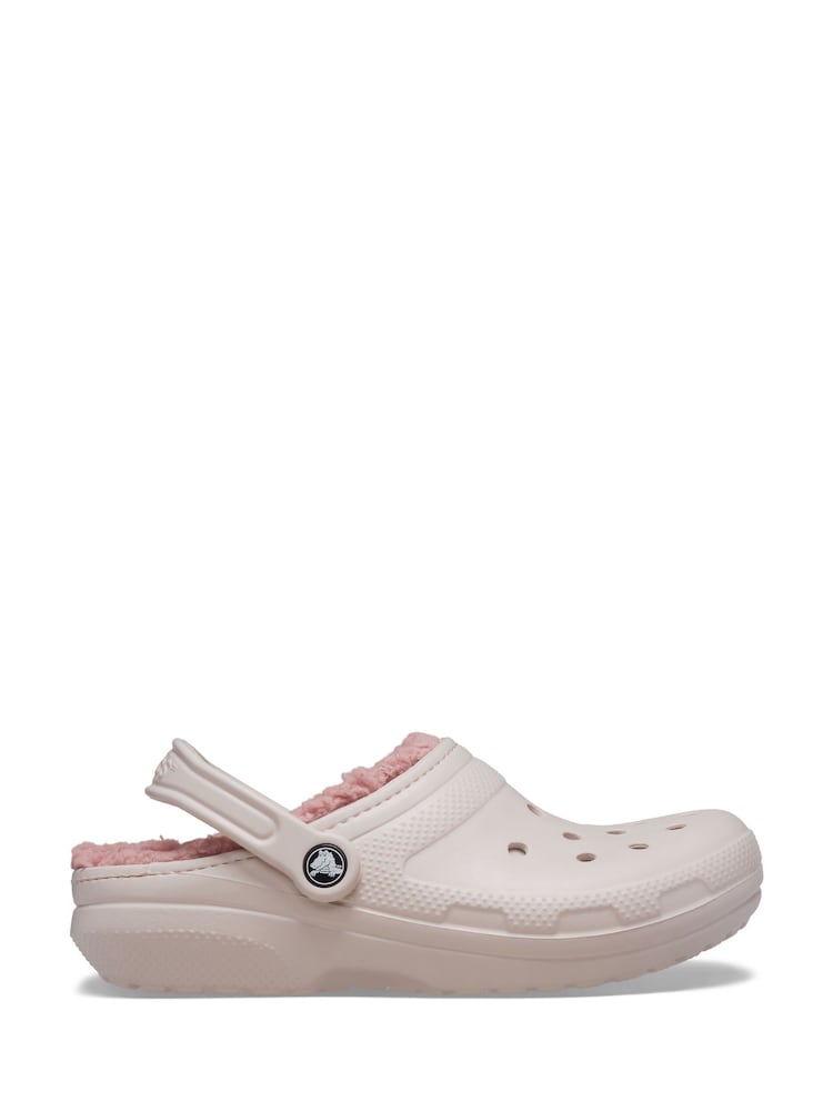 Crocs Pink Classic Lined Clogs - Image 1 of 8