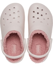 Crocs Pink Classic Lined Clogs - Image 6 of 8