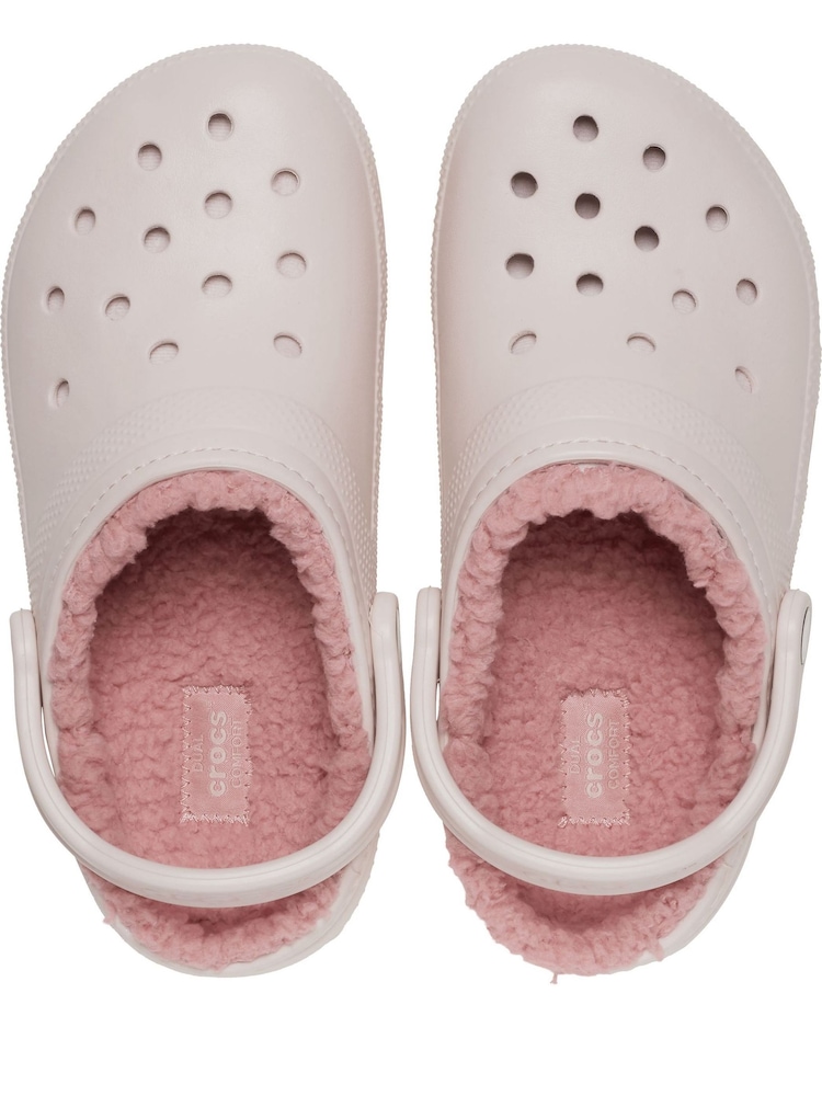 Fur Lined Crocs Unisex Ralen Lined Clogs Ballerina Pink Pink Crocs