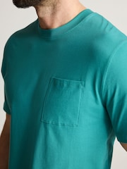 Teal Blue/Pink Check Lightweight Pyjamas Set - Image 4 of 9
