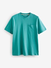 Teal Blue/Pink Check Lightweight Pyjamas Set - Image 6 of 9