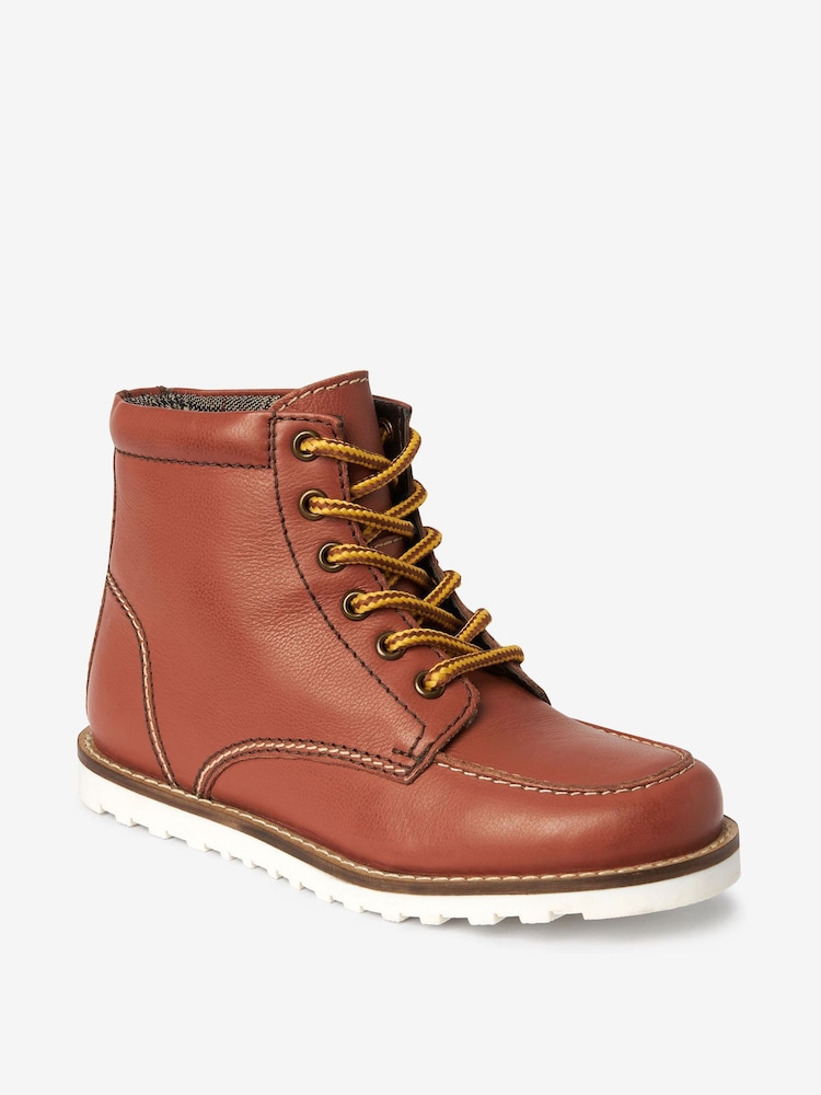 Tan Brown Leather Boots - Image 2 of 4 Tan Brown Leather Boots - Image 2 of 4