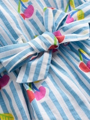 Boden Blue Tie Waist Woven Playsuit - Image 3 of 3