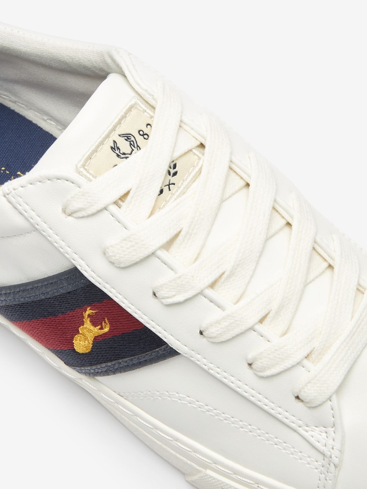 White Stripe Stag Trainers - Image 5 of 5