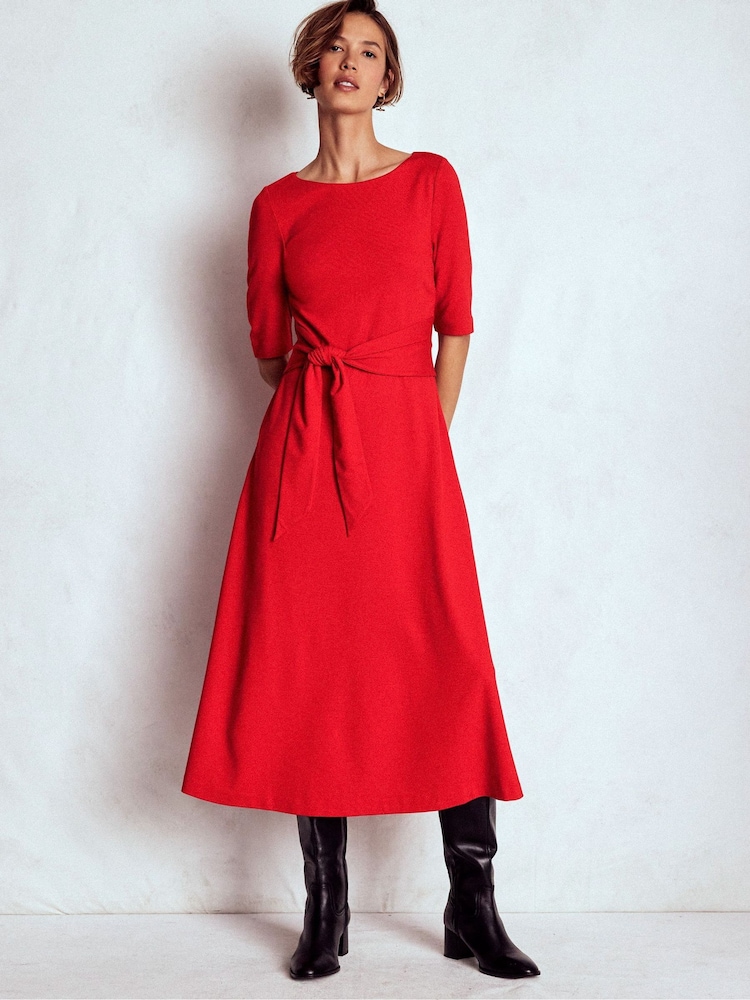 boden wren ponte midi dress Bria Ponte Midi Dress - Deep Wisteria