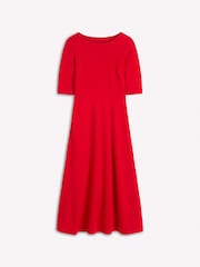 Boden Red Mathilde Tie Waist Ponte Dress - Image 6 of 6