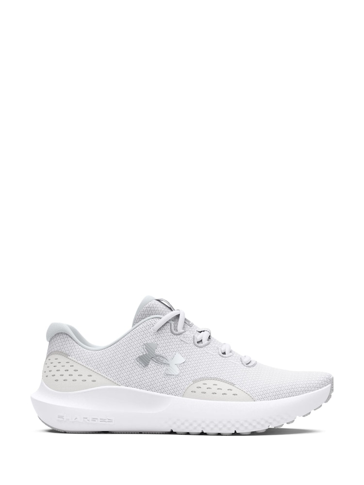 Under Armour White Ground Charged Surge Trainers - Image 1 of 5