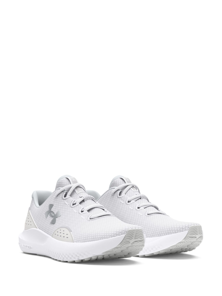 Under Armour White Ground Charged Surge Trainers - Image 3 of 5