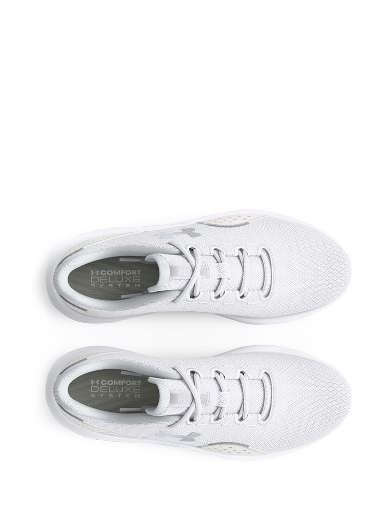 Under Armour White Ground Charged Surge Trainers - Image 4 of 5