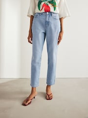 Mid Blue Hourglass Strigid Column Jeans - Image 1 of 8