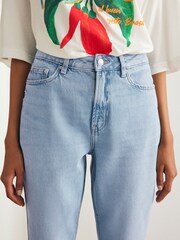 Mid Blue Hourglass Strigid Column Jeans - Image 3 of 8