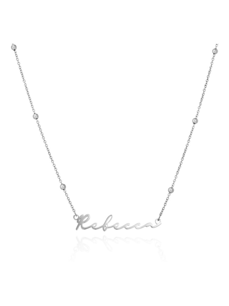Abbott Lyon Sphere Chain Signature Personalised Name Necklace - Image 2 of 3