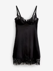 Black Smoothing Control Lace Non Pad Wired Slip - Image 2 of 2
