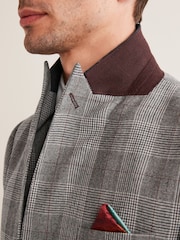 Grey Nova Fides Tailored Fit Check Suit Jacket - Image 4 of 13