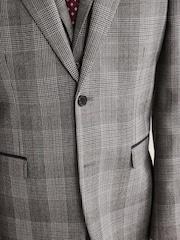 Grey Nova Fides Tailored Fit Check Suit Jacket - Image 5 of 13