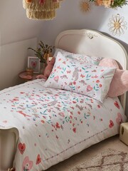 Woodland cvetlični zajček zajček 100% bombaž duvet pokrov - Slika 1 iz 5
