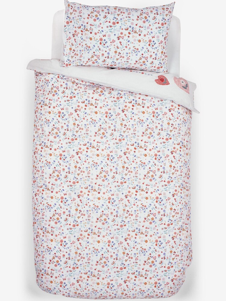 Woodland cvetlični zajček zajček 100% bombaž duvet pokrov - Slika 5 iz 5