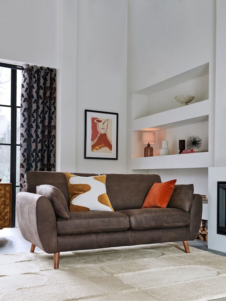 Burnt Orange 59 x 59cm Soft Velour Cushion - Image 2 of 5