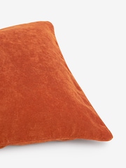 Burnt Orange 59 x 59cm Soft Velour Cushion - Image 5 of 5