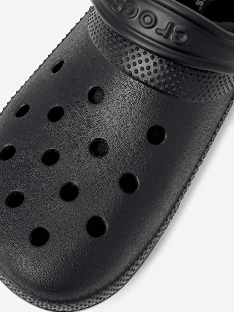Crocs Black Classic Lined Clogs - Image 4 of 8