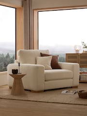 Cream Knitted Tassel Trim Cushion - Image 5 of 5