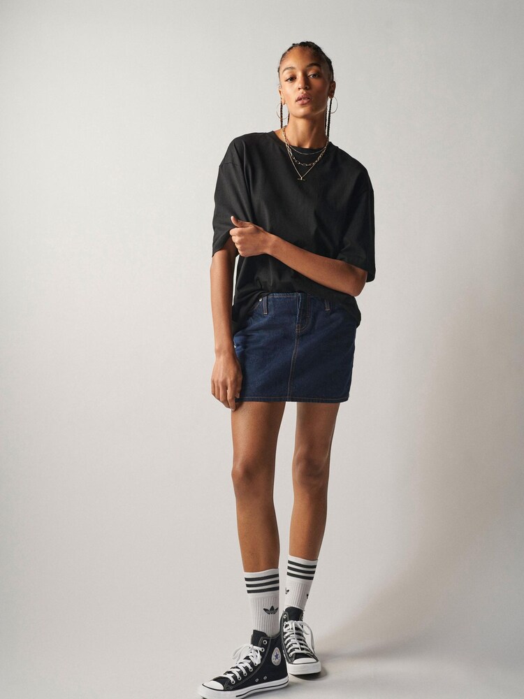 Rinse-Waschung, Blau - Own Jeans-Minirock mit besonders niedrigem Bund - Bild 1 von 6