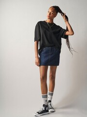 Rinse-Waschung, Blau - Own Jeans-Minirock mit besonders niedrigem Bund - Bild 2 von 6