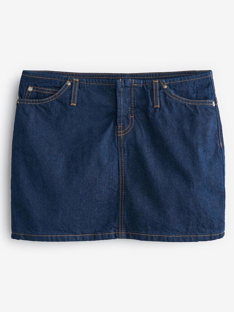 Rinse-Waschung, Blau - Own Jeans-Minirock mit besonders niedrigem Bund - Bild 6 von 6