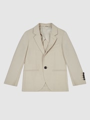 Однобортный шерстяной пиджак Reiss Fine Junior - Image 2 of 6