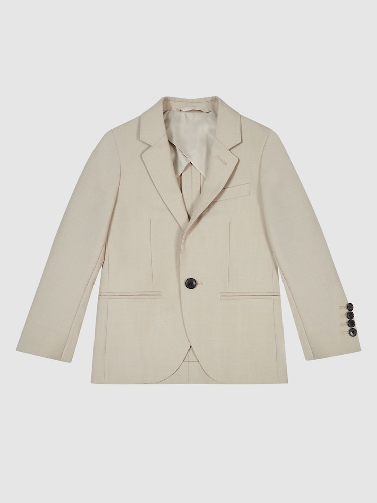 Однобортный шерстяной пиджак Reiss Fine Junior - Image 2 of 6