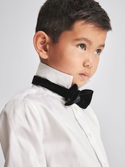 Reiss Black Hike Velvet Bow Tie - Image 1 of 5