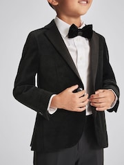 Reiss Black Hike Velvet Bow Tie - Image 4 of 5