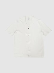 Reiss Ecru Chico Cuban Collar Shirt - Image 2 of 7