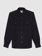Reiss Navy Miami Twin Pocket Overshirt - Image 2 of 5