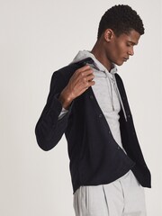 Reiss Navy Miami Twin Pocket Overshirt - Image 4 of 5