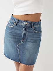Mid Blue Hourglass Denim Mini Skirt - Image 5 of 8