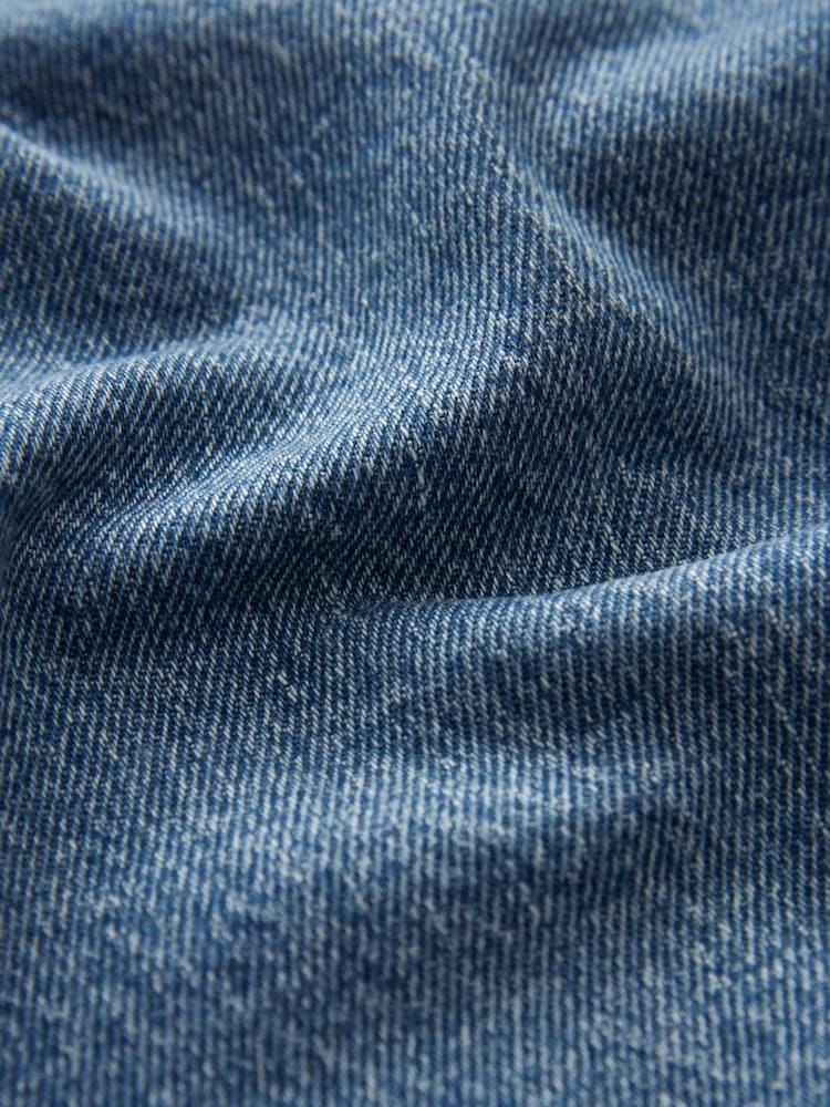 Mid Blue Hourglass Denim Mini Skirt - Image 8 of 8