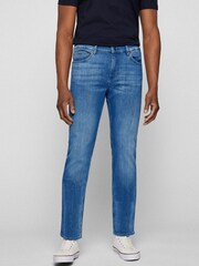 BOSS Light Blue Delaware Slim Fit Jeans - Image 1 of 4