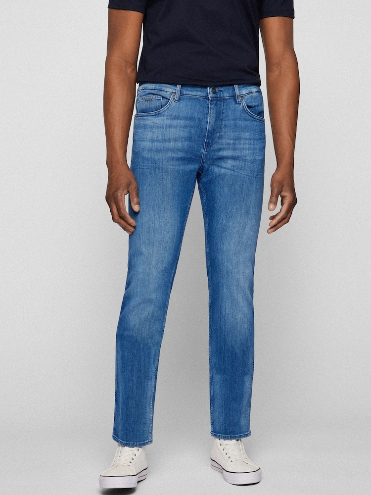 BOSS Light Blue Delaware Slim Fit Jeans - Image 1 of 4