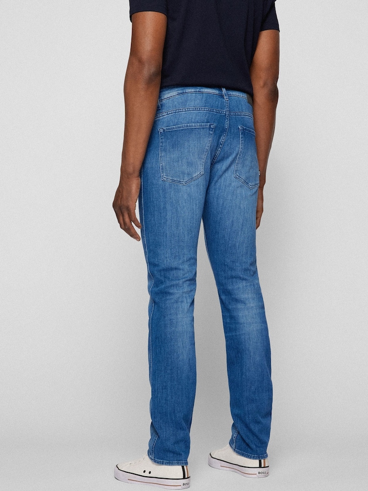 BOSS Light Blue Delaware Slim Fit Jeans - Image 2 of 4