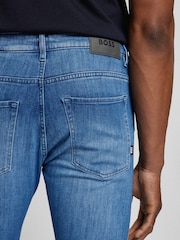 BOSS Light Blue Delaware Slim Fit Jeans - Image 4 of 4