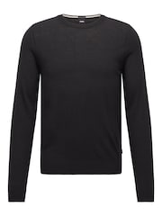 BOSS Black Virgin Wool Knitted Jumper - Image 4 of 4