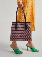 Liberty Marlborough Purple Tote Bag - Image 3 of 4