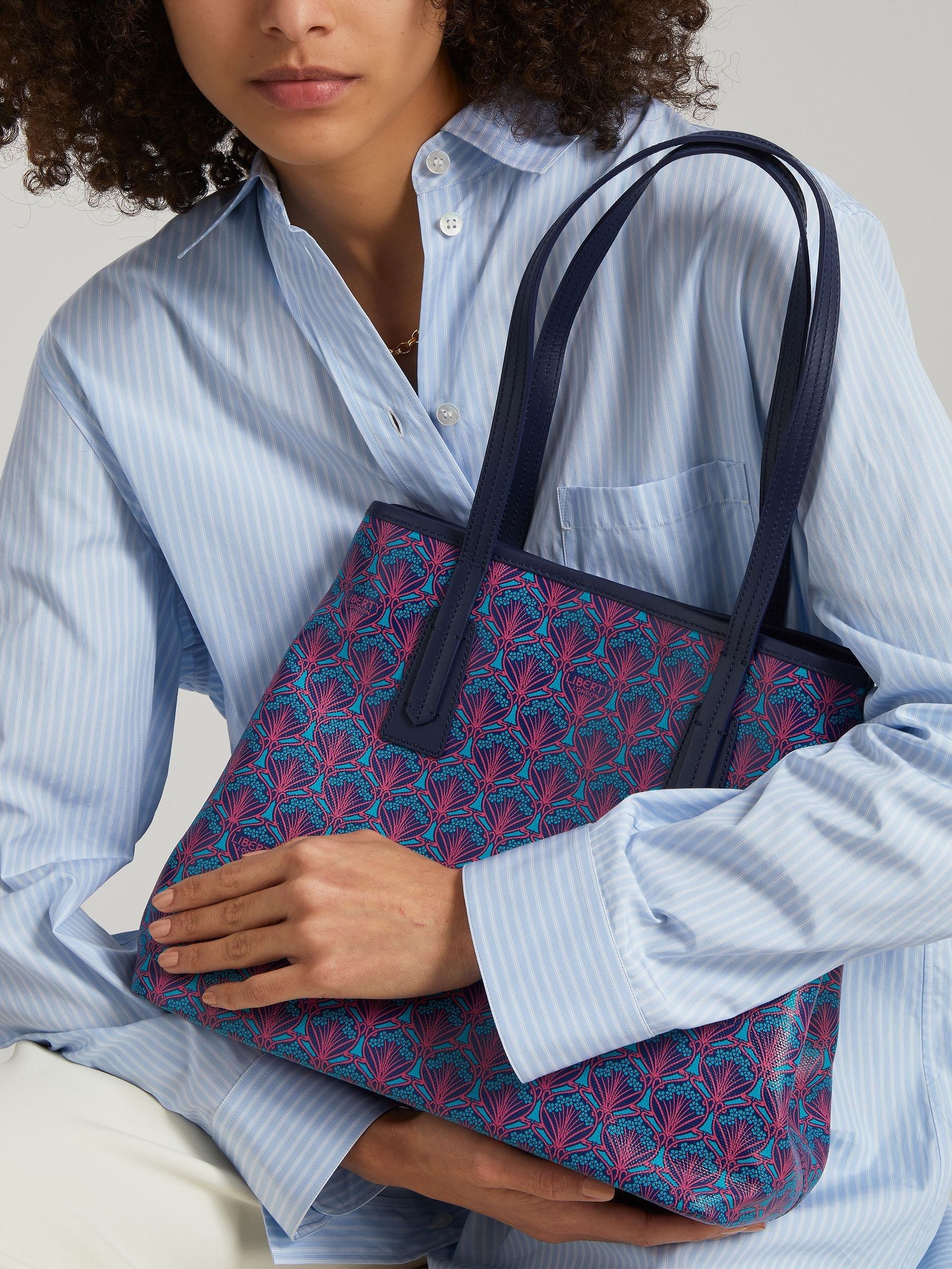 Buy Liberty Blue Marlborough Tote Bag from Next Luxembourg
