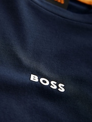 Dunkelblau - Boss Relaxed Fit TChup Stretch Baumwolle T-Shirt - Bild 6 von 7