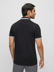 BOSS Black/Grey Pallas 100% Cotton Polo Shirt - Image 3 of 4